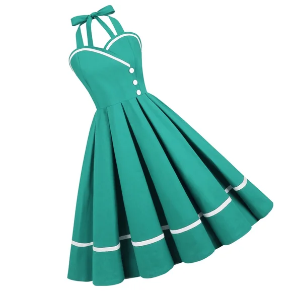 Dresses | Pin Up Summer Halter Dress | Poshmark